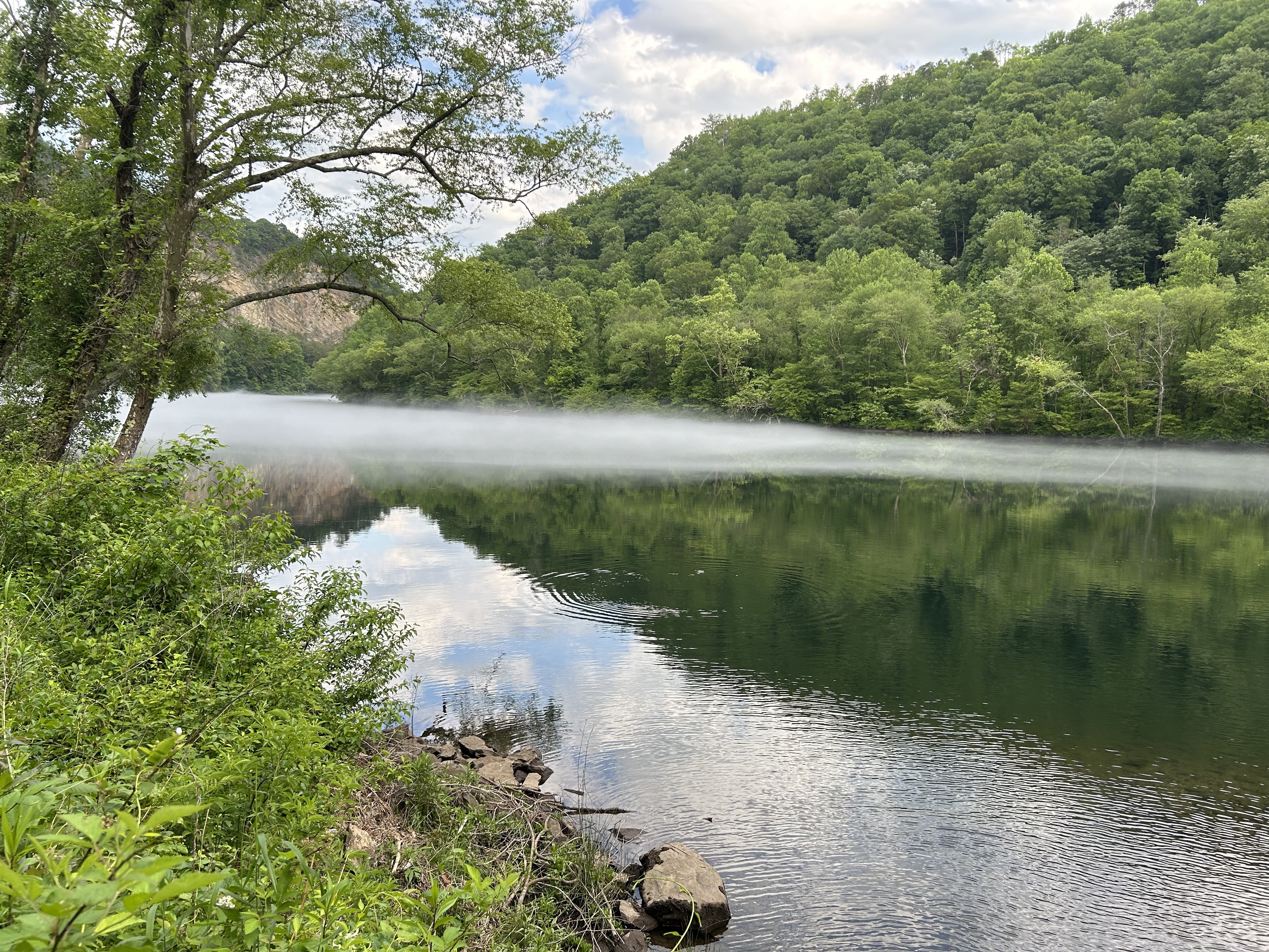 (5.7mm f/1.5 1/800s) River next to Tail of the Dragon Highway